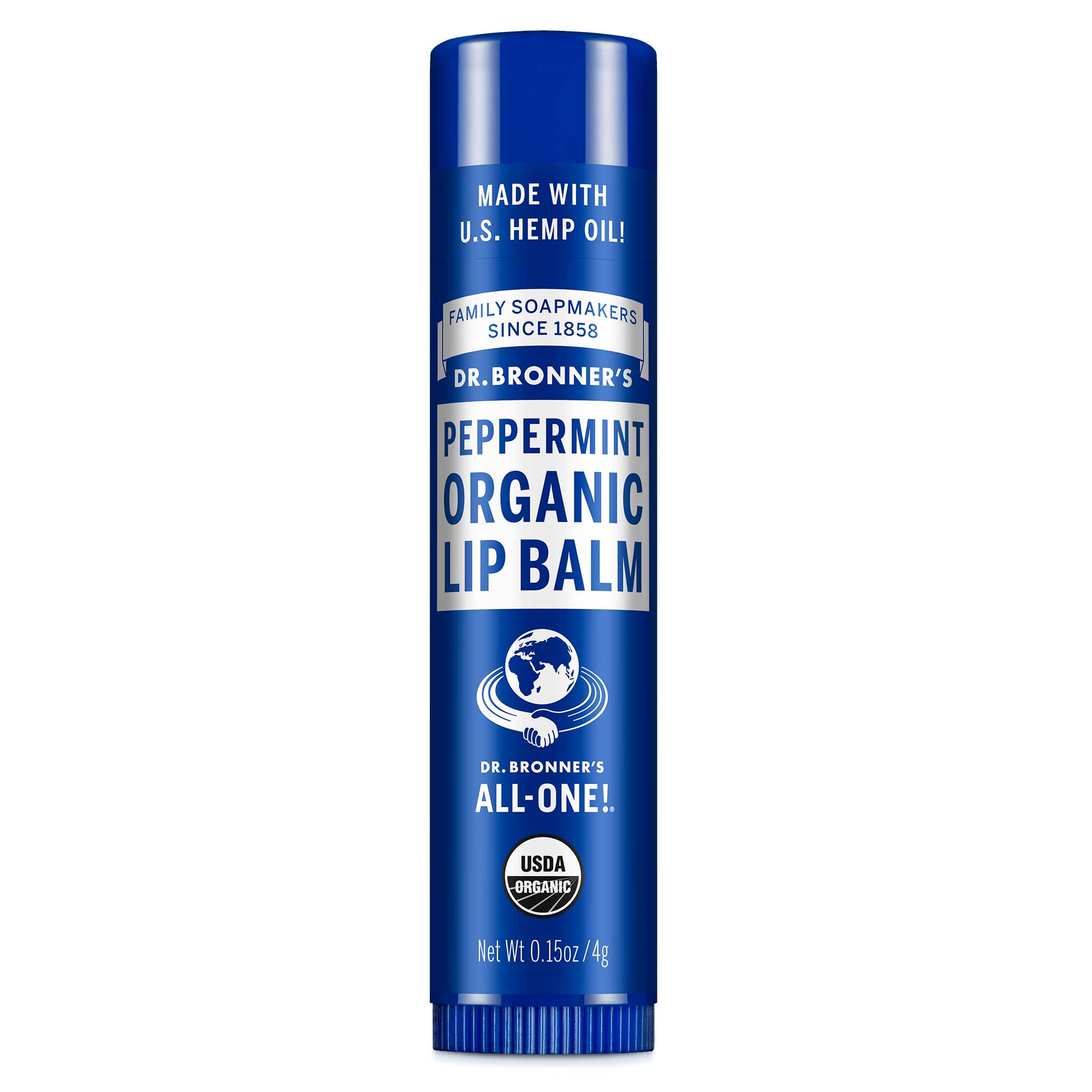 dr-bronners-organic-lip-balm-0p15oz-peppermint-1 Peppermint - Organic Lip Balms - Image 1
